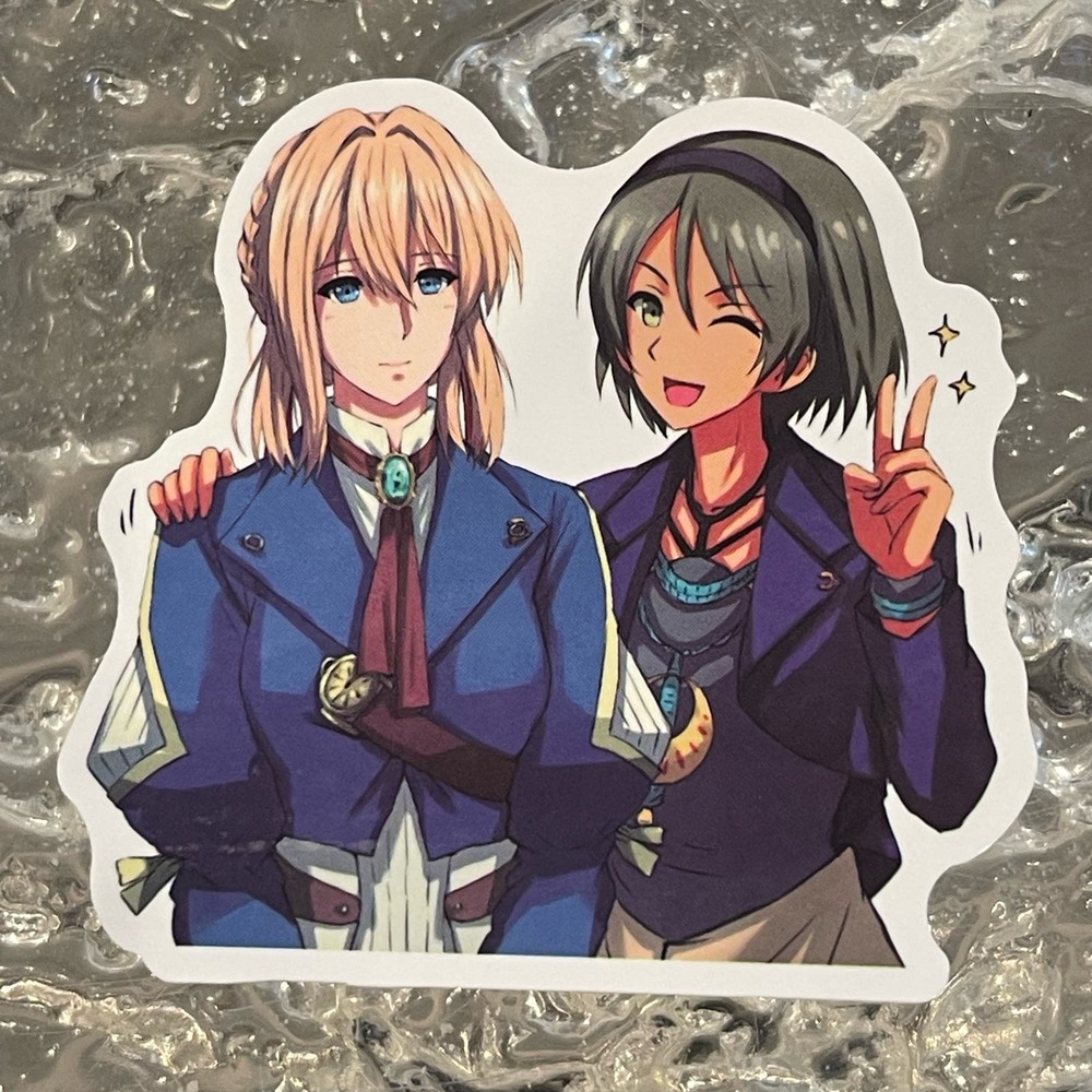 5/$10 Waterproof Vinyl Sticker: Violet Evergarden and Iris Cannary